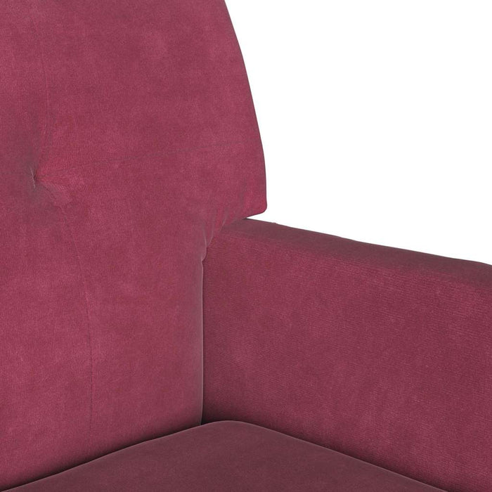Bancă Chesterfield Roșu Vin 112 x 65,5 x 75 cm Catifea - WALTI WALTI