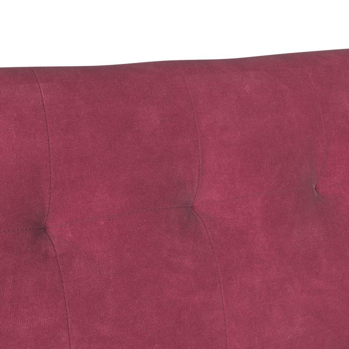 Bancă Chesterfield Roșu Vin 112 x 65,5 x 75 cm Catifea - WALTI WALTI