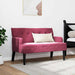 Bancă Chesterfield Roșu Vin 112 x 65,5 x 75 cm Catifea - WALTI WALTI