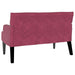 Bancă Chesterfield Roșu Vin 112 x 65,5 x 75 cm Catifea - WALTI WALTI