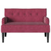 Bancă Chesterfield Roșu Vin 112 x 65,5 x 75 cm Catifea - WALTI WALTI