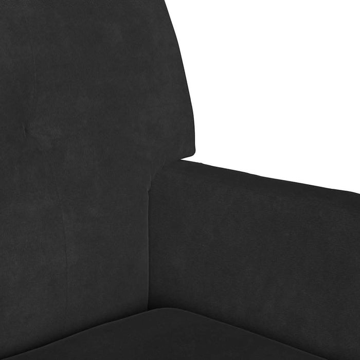 Bancă Chesterfield Negru 112 x 65,5 x 75 cm Catifea - WALTI WALTI