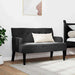 Bancă Chesterfield Negru 112 x 65,5 x 75 cm Catifea - WALTI WALTI