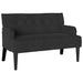 Bancă Chesterfield Negru 112 x 65,5 x 75 cm Catifea - WALTI WALTI