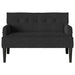 Bancă Chesterfield Negru 112 x 65,5 x 75 cm Catifea - WALTI WALTI