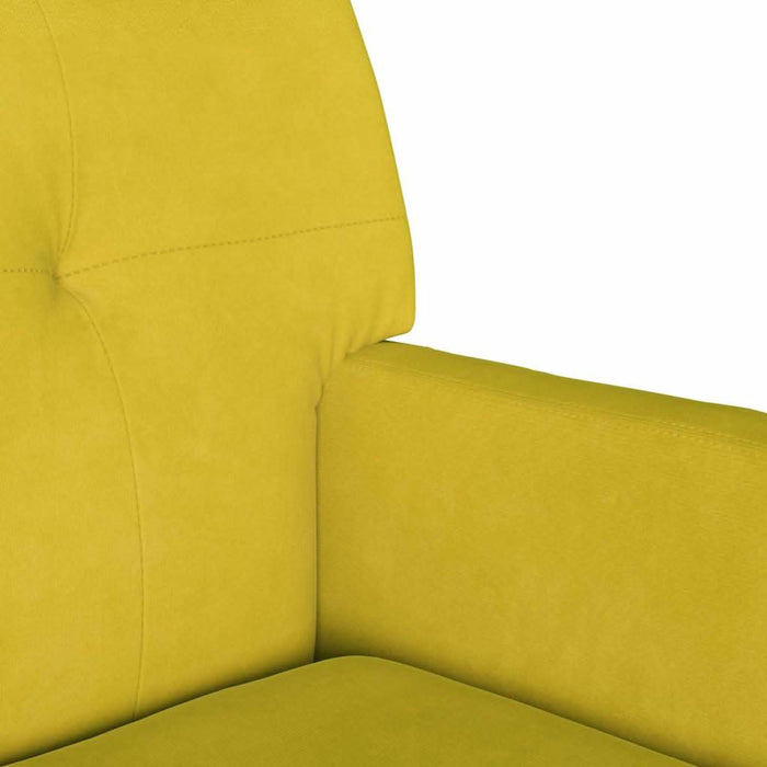 Bancă Chesterfield Galben 112 x 65,5 x 75 cm Catifea - WALTI WALTI