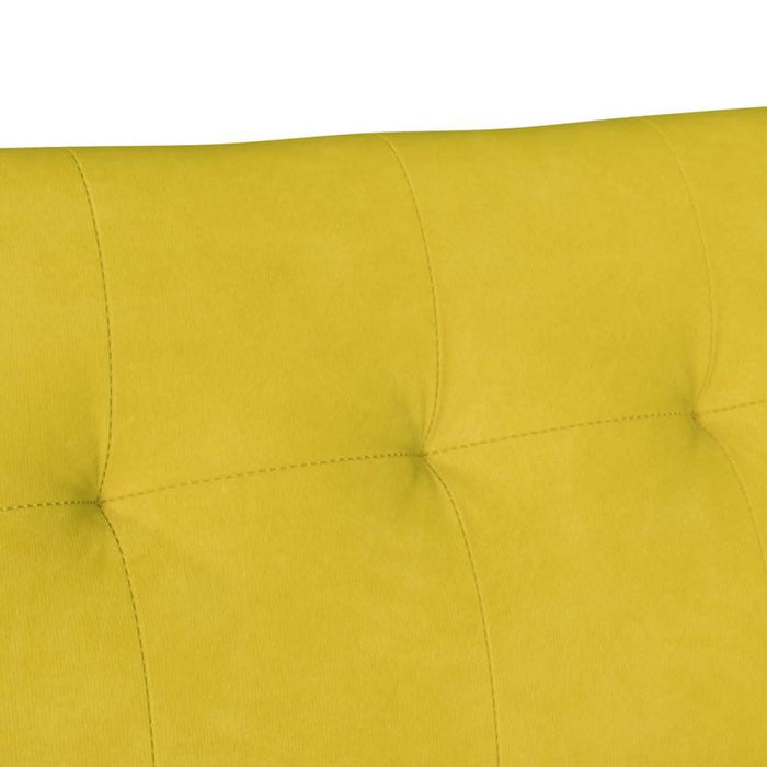 Bancă Chesterfield Galben 112 x 65,5 x 75 cm Catifea - WALTI WALTI