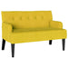 Bancă Chesterfield Galben 112 x 65,5 x 75 cm Catifea - WALTI WALTI