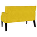 Bancă Chesterfield Galben 112 x 65,5 x 75 cm Catifea - WALTI WALTI