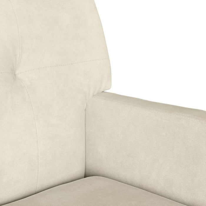 Bancă Chesterfield Crem 112 x 65,5 x 75 cm Catifea - WALTI WALTI