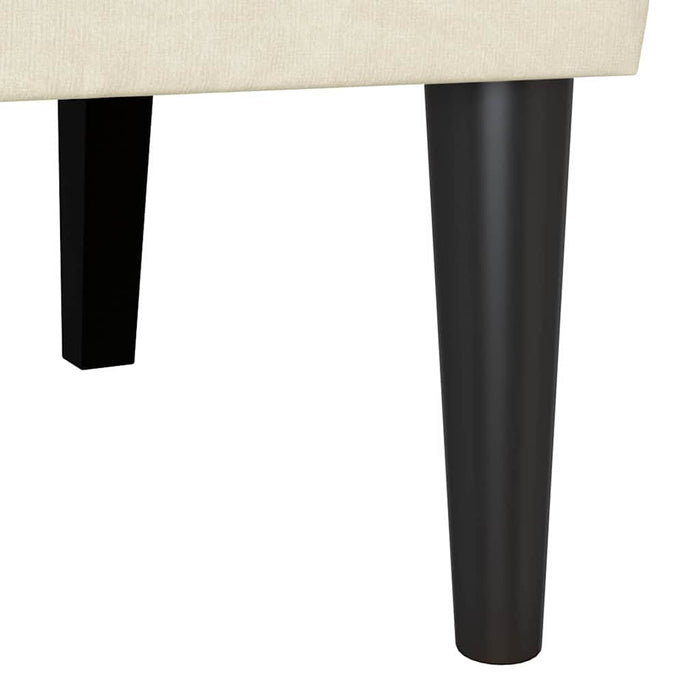 Bancă Chesterfield Crem 112 x 65,5 x 75 cm Catifea - WALTI WALTI