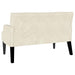 Bancă Chesterfield Crem 112 x 65,5 x 75 cm Catifea - WALTI WALTI