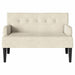 Bancă Chesterfield Crem 112 x 65,5 x 75 cm Catifea - WALTI WALTI