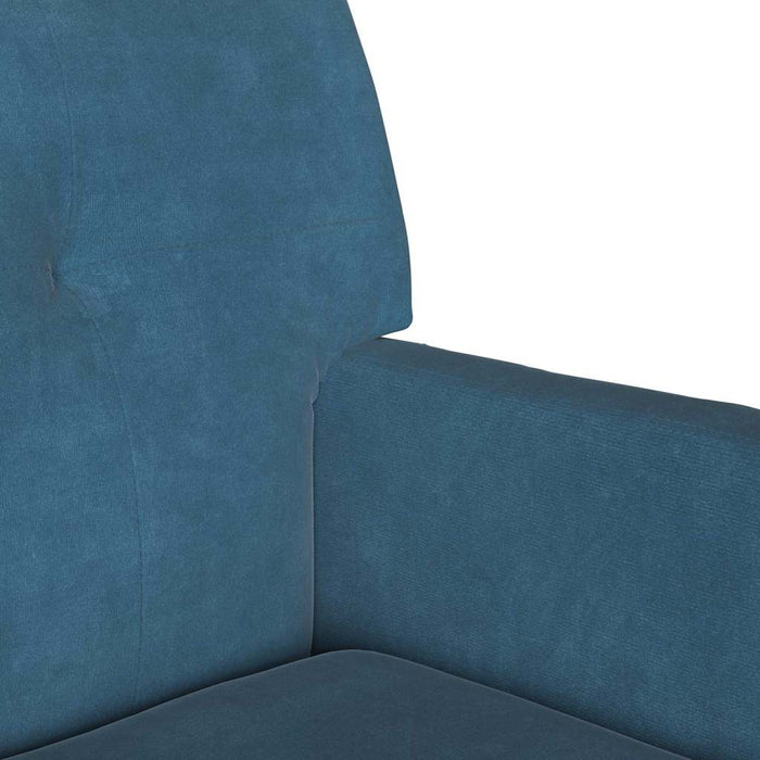 Bancă Chesterfield albastru 112 x 65,5 x 75 cm Catifea - WALTI WALTI
