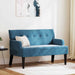 Bancă Chesterfield albastru 112 x 65,5 x 75 cm Catifea - WALTI WALTI