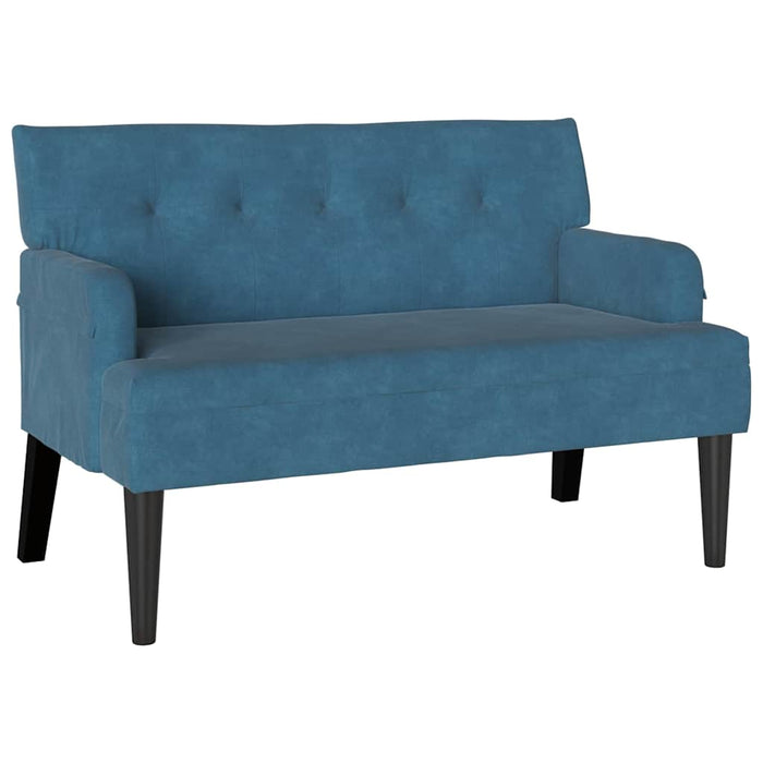 Bancă Chesterfield albastru 112 x 65,5 x 75 cm Catifea - WALTI WALTI