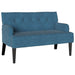 Bancă Chesterfield albastru 112 x 65,5 x 75 cm Catifea - WALTI WALTI