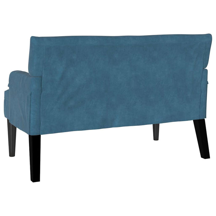 Bancă Chesterfield albastru 112 x 65,5 x 75 cm Catifea - WALTI WALTI