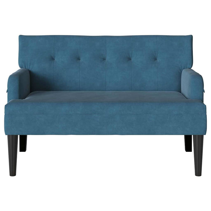 Bancă Chesterfield albastru 112 x 65,5 x 75 cm Catifea - WALTI WALTI