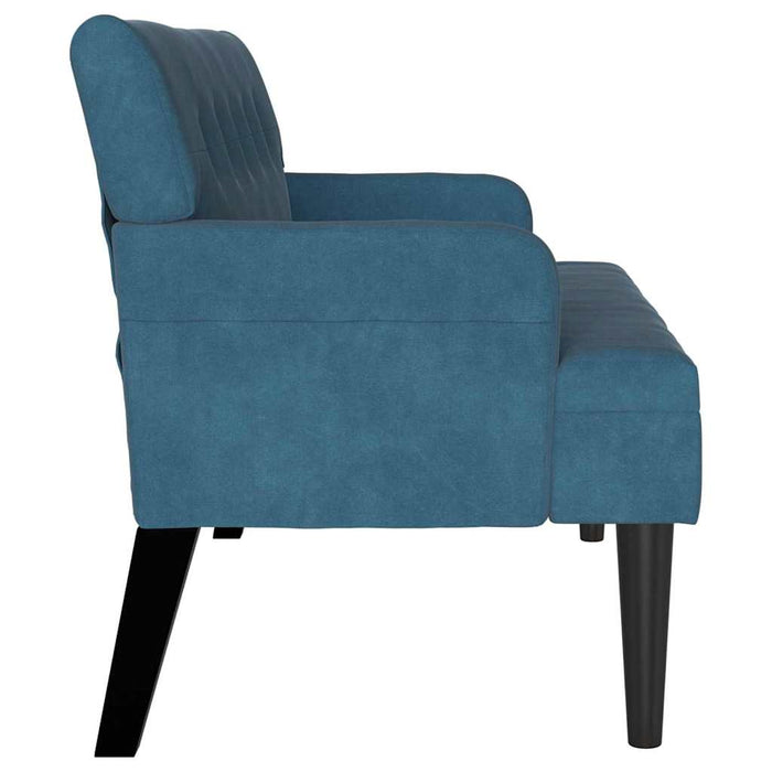 Bancă Chesterfield albastru 112 x 65,5 x 75 cm Catifea - WALTI WALTI