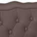 Bancă Chesterfield Maro 119,5 x 64,5 x 75 cm Piele artificială - WALTI WALTI