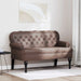 Bancă Chesterfield Maro 119,5 x 64,5 x 75 cm Piele artificială - WALTI WALTI