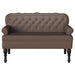Bancă Chesterfield Maro 119,5 x 64,5 x 75 cm Piele artificială - WALTI WALTI