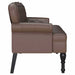 Bancă Chesterfield Maro 119,5 x 64,5 x 75 cm Piele artificială - WALTI WALTI