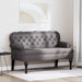 Bancă Chesterfield Gri 119,5 x 64,5 x 75 cm Piele artificială - WALTI WALTI