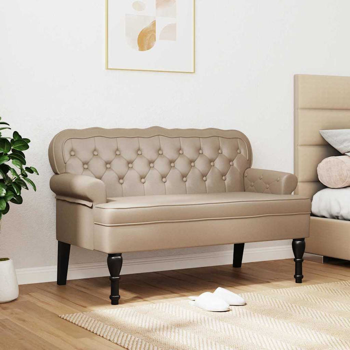 Bancă Chesterfield Cappuccino 119,5 x 64,5 x 75 cm - WALTI WALTI