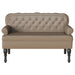 Bancă Chesterfield Cappuccino 119,5 x 64,5 x 75 cm - WALTI WALTI