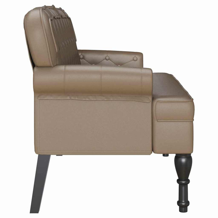 Bancă Chesterfield Cappuccino 119,5 x 64,5 x 75 cm - WALTI WALTI