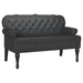 Bancă Chesterfield Negru 119,5 x 64,5 x 75 cm Piele artificială - WALTI WALTI