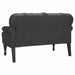 Bancă Chesterfield Negru 119,5 x 64,5 x 75 cm Piele artificială - WALTI WALTI