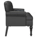 Bancă Chesterfield Negru 119,5 x 64,5 x 75 cm Piele artificială - WALTI WALTI