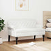 Bancă Chesterfield Alb 119,5 x 64,5 x 75 cm Piele artificială - WALTI WALTI