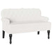Bancă Chesterfield Alb 119,5 x 64,5 x 75 cm Piele artificială - WALTI WALTI
