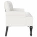 Bancă Chesterfield Alb 119,5 x 64,5 x 75 cm Piele artificială - WALTI WALTI