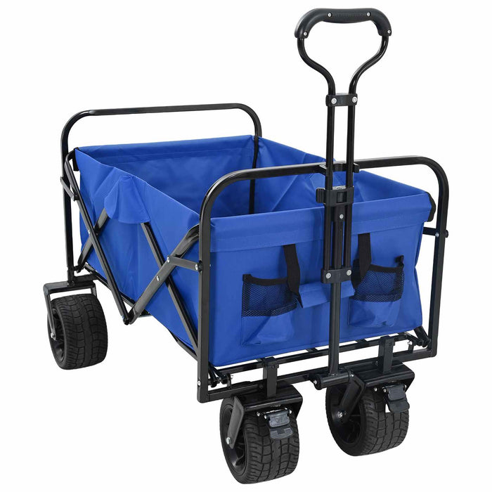 Trolley Manevrabil Pliabil Manual albastru 89 x 63 x 96 cm - WALTI WALTI