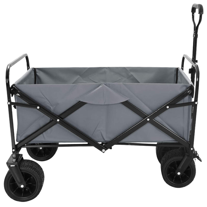 Trolley Manevrabil Pliabil Manual Gri 89 x 63 x 96 cm - WALTI WALTI