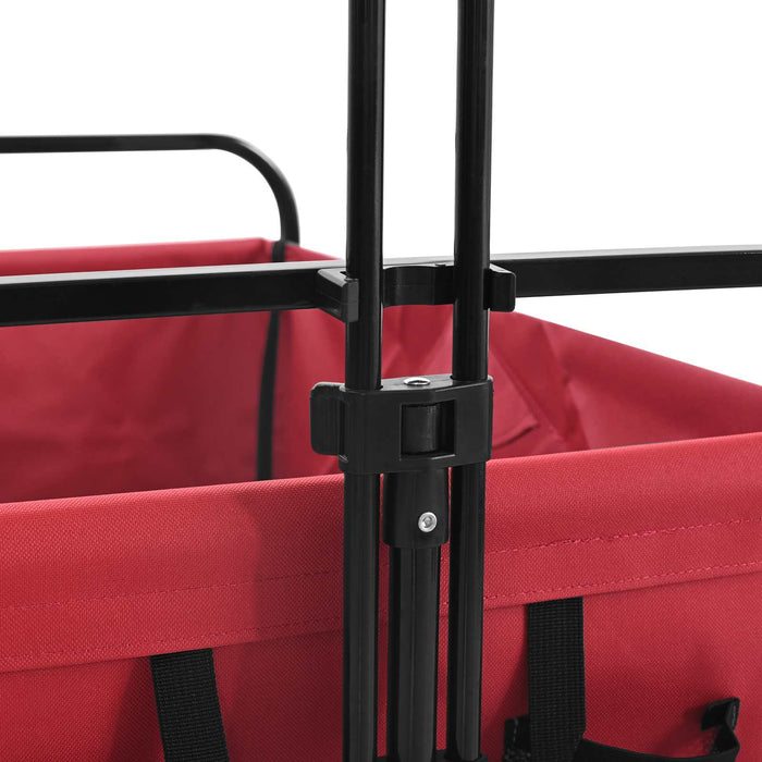 Trolley Manevrabil Pliabil Manual Roșu 89 x 63 x 96 cm - WALTI WALTI