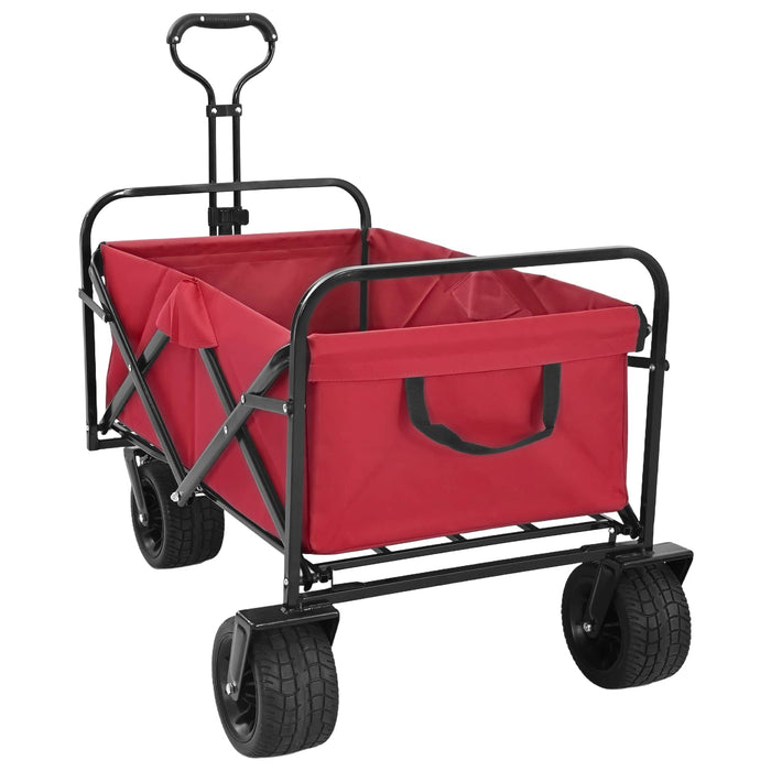 Trolley Manevrabil Pliabil Manual Roșu 89 x 63 x 96 cm - WALTI WALTI