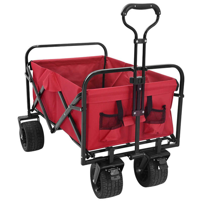 Trolley Manevrabil Pliabil Manual Roșu 89 x 63 x 96 cm - WALTI WALTI