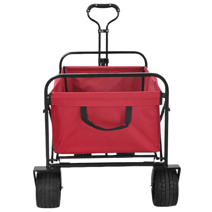 Trolley Manevrabil Pliabil Manual Roșu 89 x 63 x 96 cm - WALTI WALTI