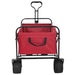 Trolley Manevrabil Pliabil Manual Roșu 89 x 63 x 96 cm - WALTI WALTI