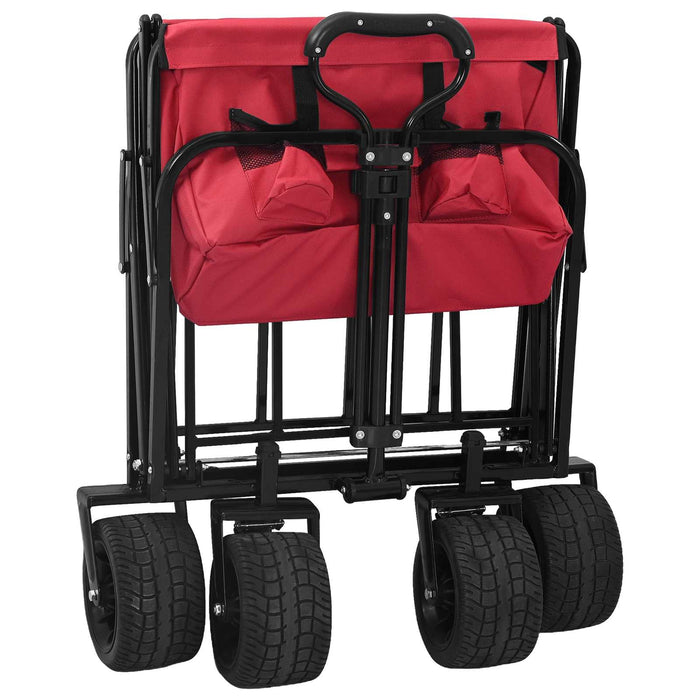 Trolley Manevrabil Pliabil Manual Roșu 89 x 63 x 96 cm - WALTI WALTI