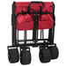 Trolley Manevrabil Pliabil Manual Roșu 89 x 63 x 96 cm - WALTI WALTI