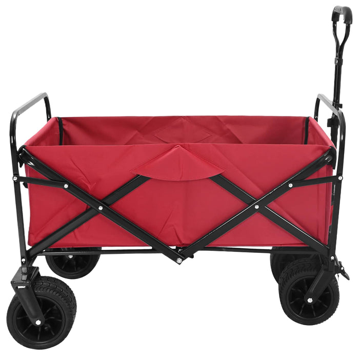 Trolley Manevrabil Pliabil Manual Roșu 89 x 63 x 96 cm - WALTI WALTI