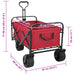 Trolley Manevrabil Pliabil Manual Roșu 89 x 63 x 96 cm - WALTI WALTI