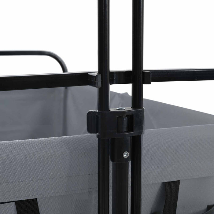 Trolley Manevrabil Pliabil Gri 94 x 53 x 99 cm Tesătură Oxford - WALTI WALTI